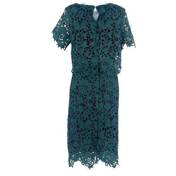 Jennifer Lopez Lace 2 PIece Midi Skirt Top Set  6 Holiday Hunter Winter Wedding - Picture 7 of 13